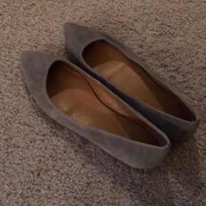 Grey jcrew flats